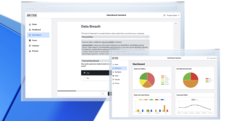 Data Breach questionnaire and dashboard with graphs