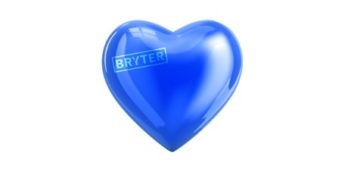 BRYTER logo on a heart