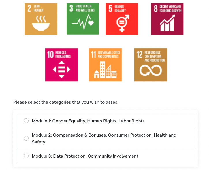 Social performance assessment tool