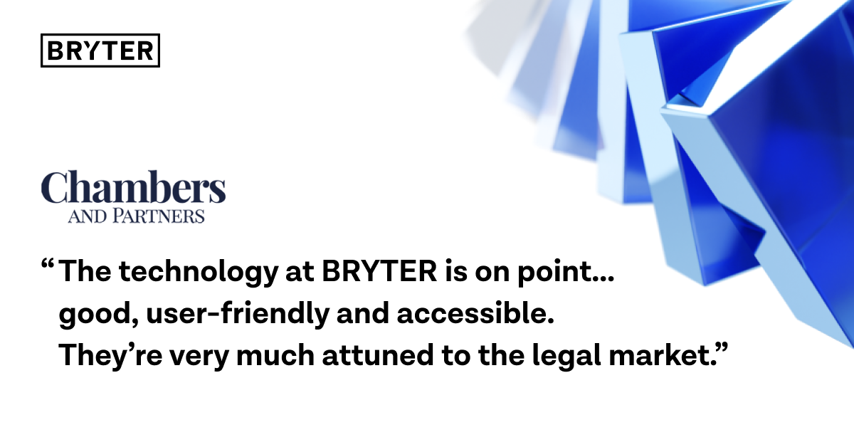 Chambers and Partners quote on BRYTER
