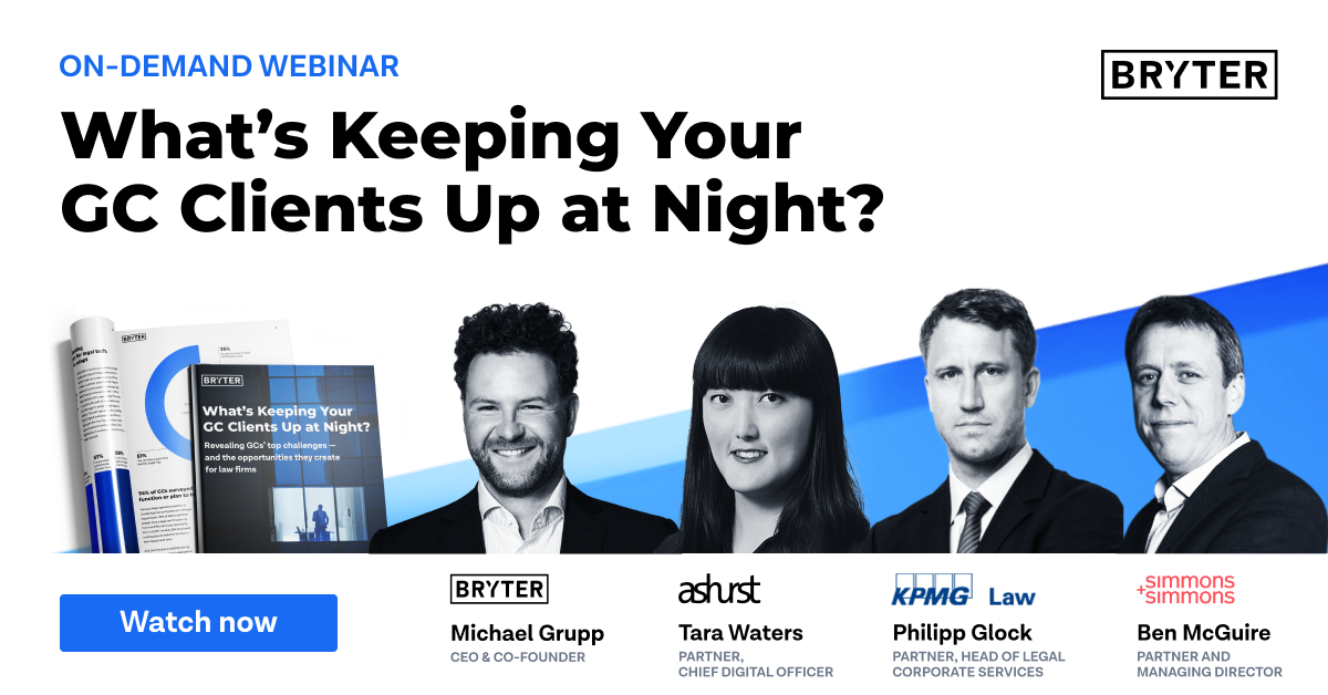 Watch the webinar — What's Keeping Your GC Clients Up at Night?