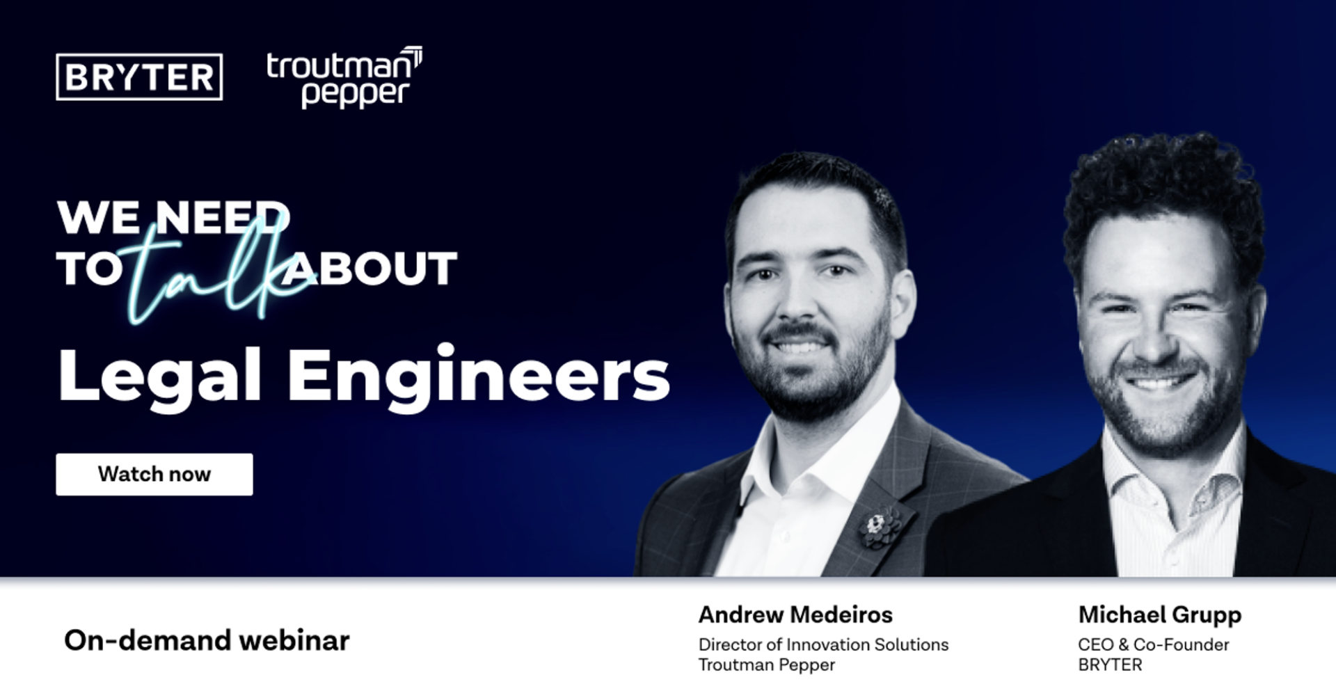 Legal engineer webinar.