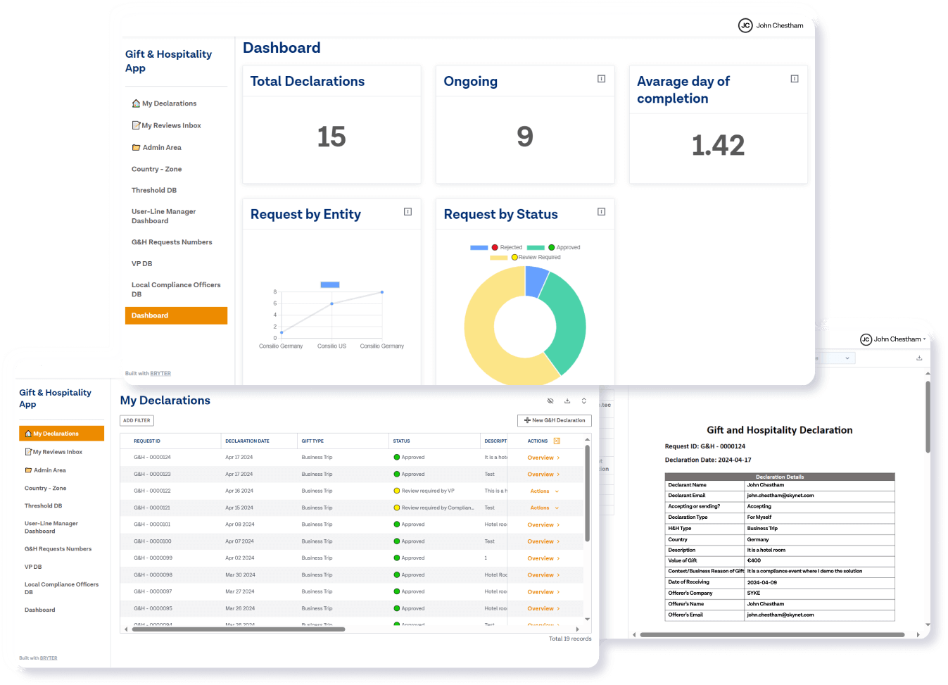 Gifts and Entertainment Software BRYTER